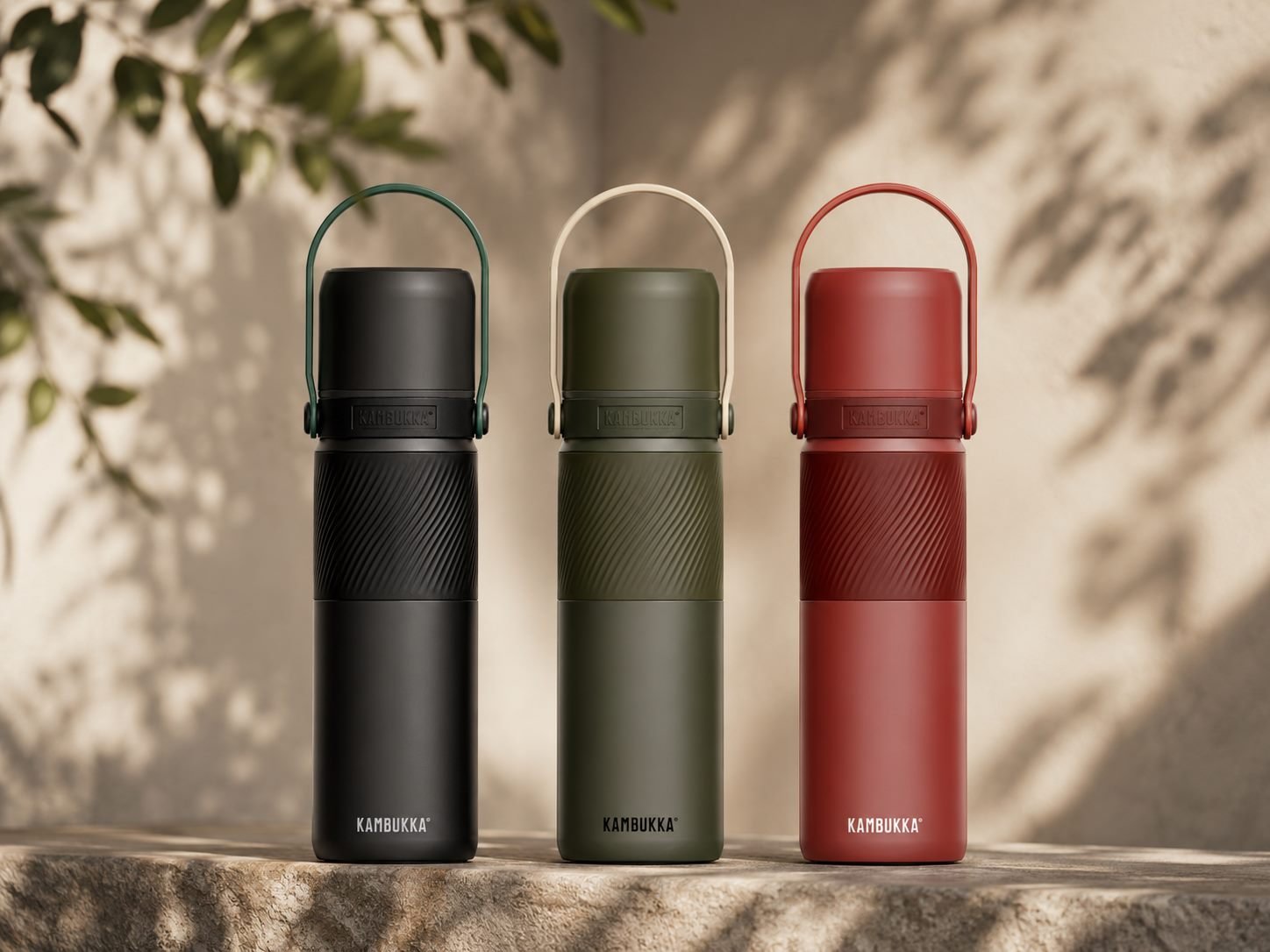 Los 3 colores de MATEAN: Dark Legend, Rough Khaki y Warm Clay