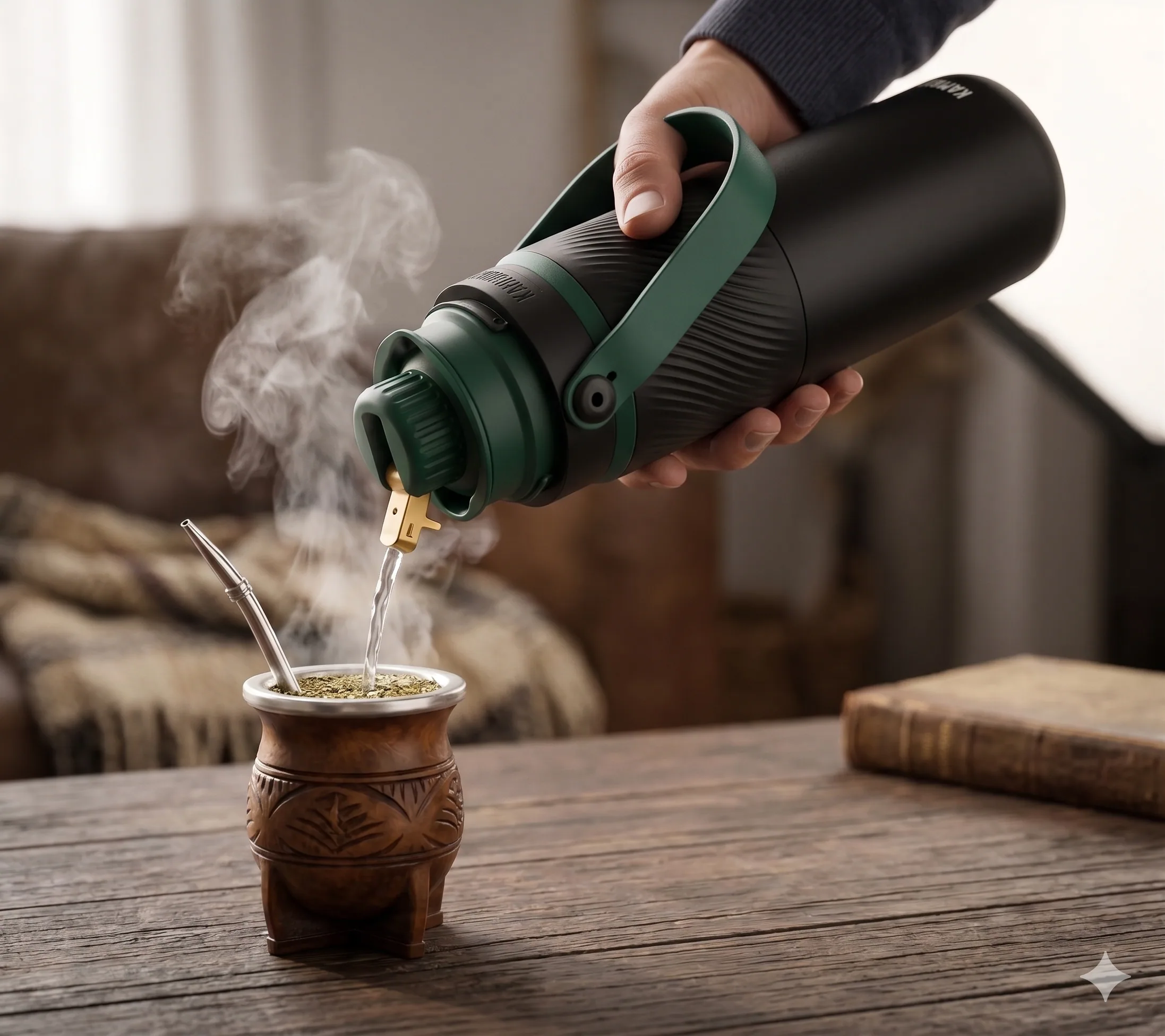 Cebando un mate con MATEAN